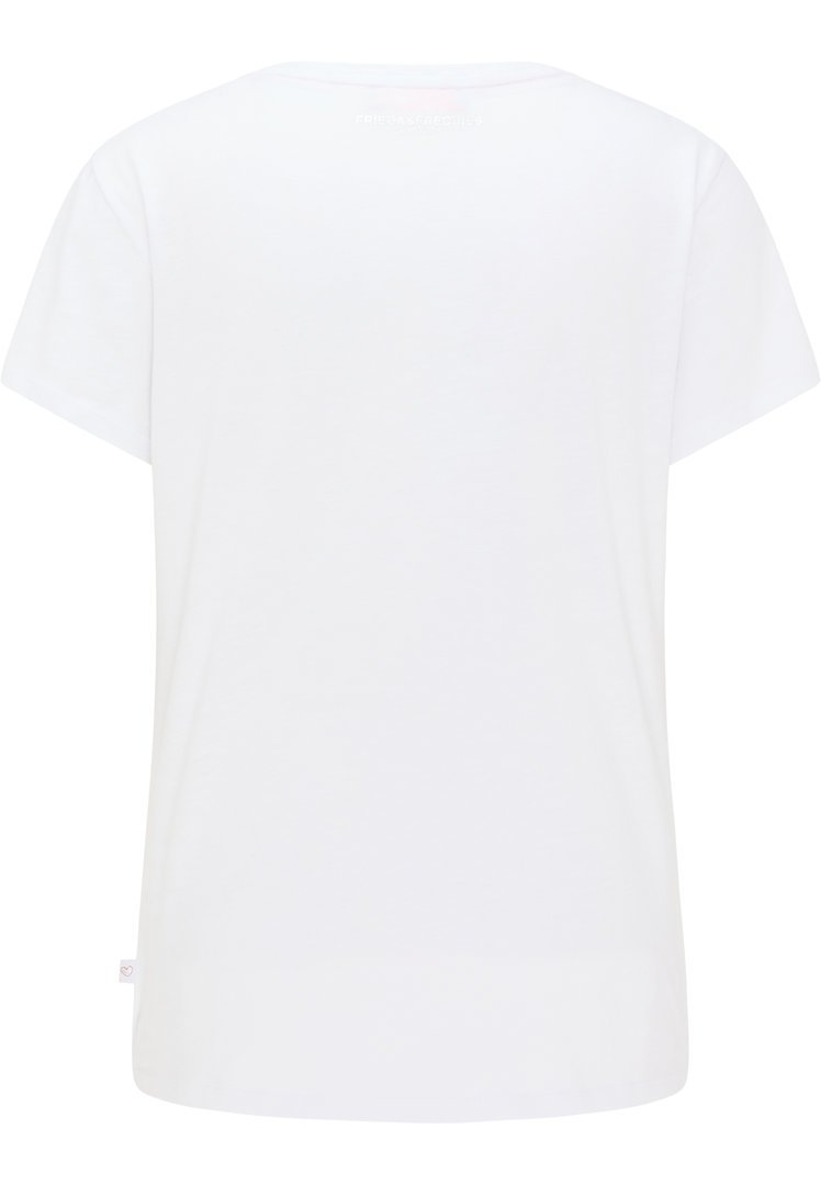 sconto 67% MODA DONNA Camicie & T-shirt T-shirt Stampato Nero/Bianco 48 EU: 44 Frieda & freddies T-shirt 
