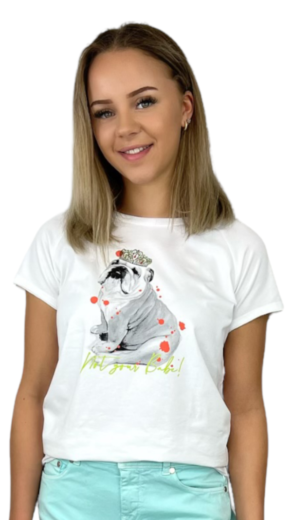 Frieda & Freddies T-Shirt weiß mit Hund