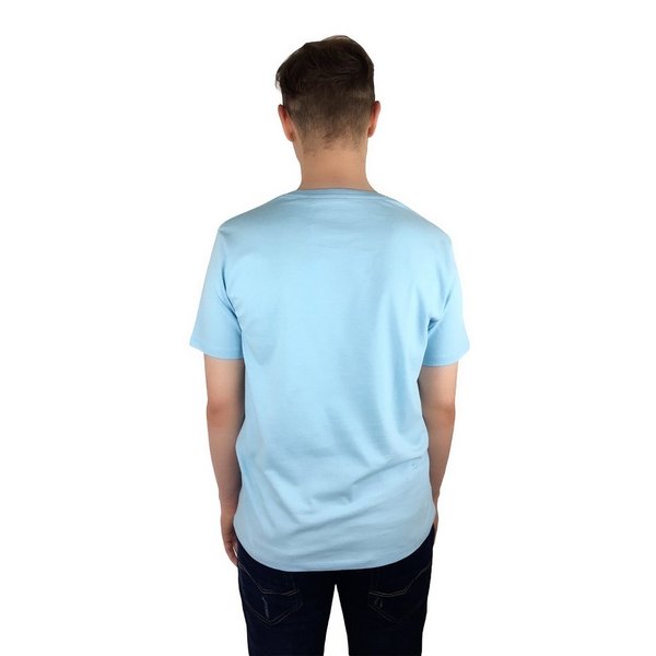Ragman T-Shirt mit Print hellblau