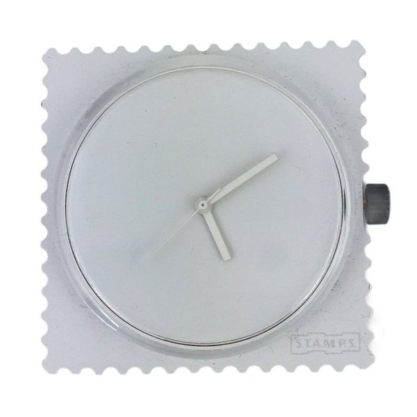 Stamps Uhr Funky white