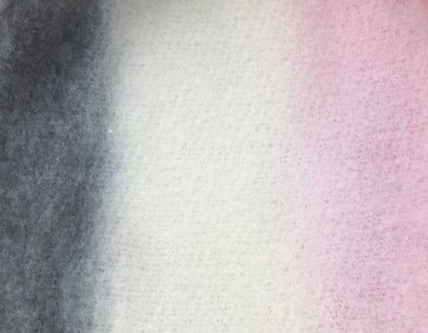 Schal mit Fransen rosa meliert
