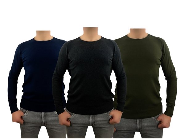 Indicode Pullover Commondale in blau,anthrazit oder olive