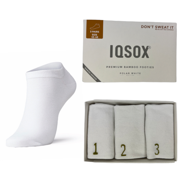 IQSOX Sneaker Socken weiß 45-48