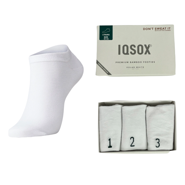 IQSOX Sneaker Socken weiß 41-44