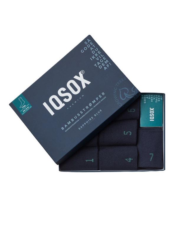 IQSOX Box mit 7 Socken dunkelblau 41-44