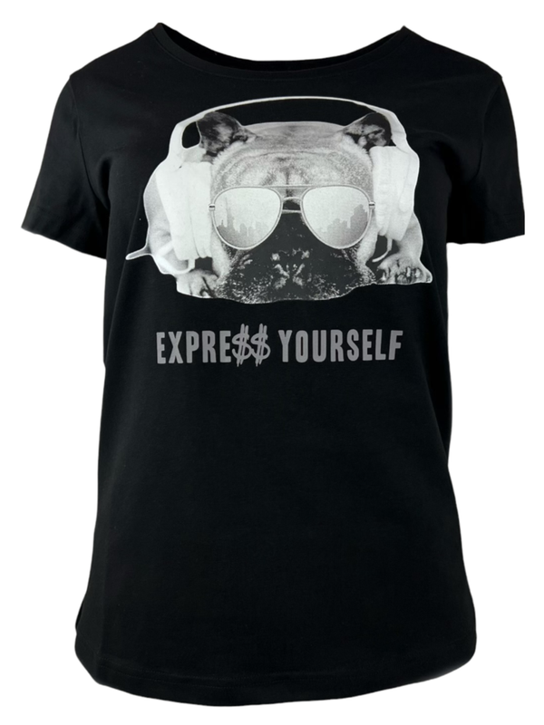 Frieda & Freddies T-Shirt schwarz mit Print